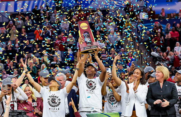 The momentum of Title IX helped South Carolina win a national title in 2022.